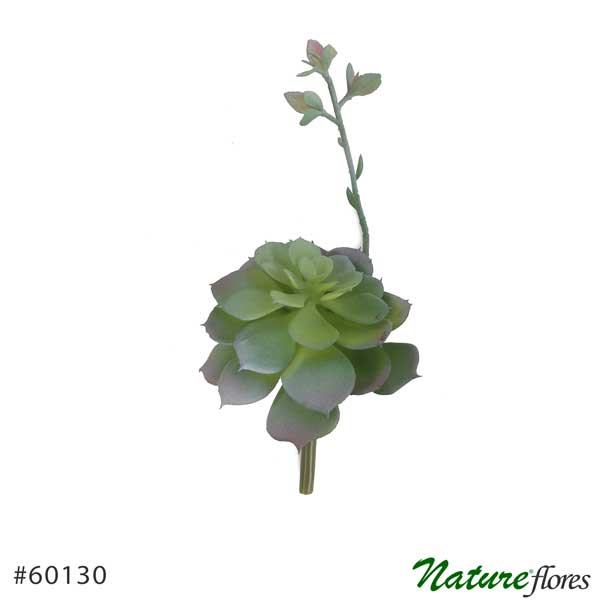 Rosa-de-Pedra Suculenta Artificial com broto (12cm) - Imagem 5