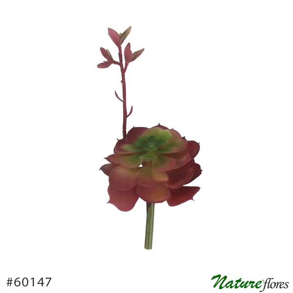 Rosa-de-Pedra Suculenta Artificial com broto (12cm) - Imagem 7