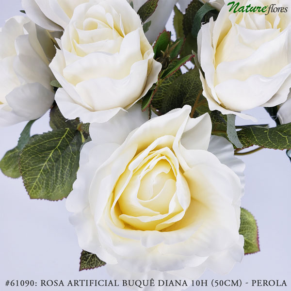 Rosa Artificial Buquê Diana 10H (50cm) - Imagem 18