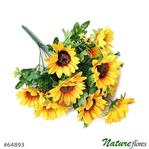 Buquê de Girassol Flor Artificial 10H (45cm) - Imagem 4