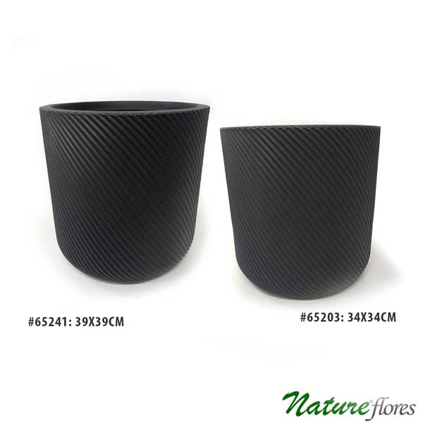 Vaso Poli Cilindro Preto