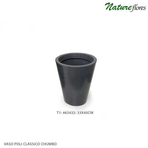 Vaso Alto Poli Clássico Chumbo (40-60cm) - Imagem 5