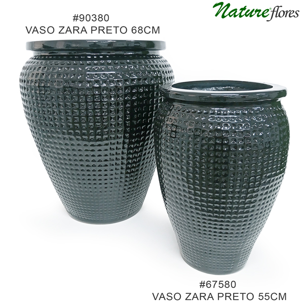 Vaso Fibra Zara - Preto - Imagem 2