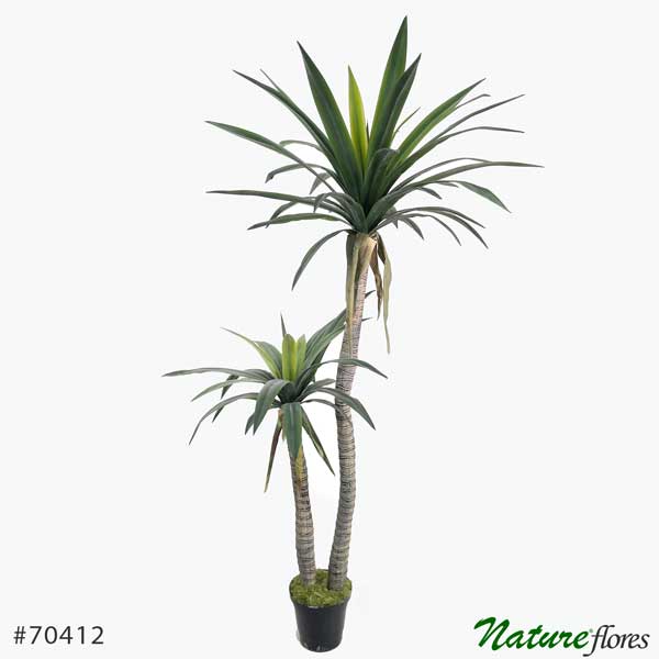 Dracena Árvore Artificial 2 Troncos (1,35m) - Imagem 9