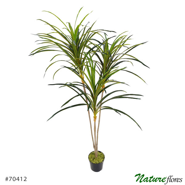 Dracena Árvore Artificial 2 Troncos (1,35m) - Imagem 4