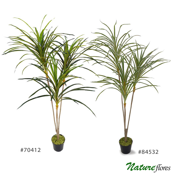 Dracena Árvore Artificial 2 Troncos (1,35m) - Imagem 8