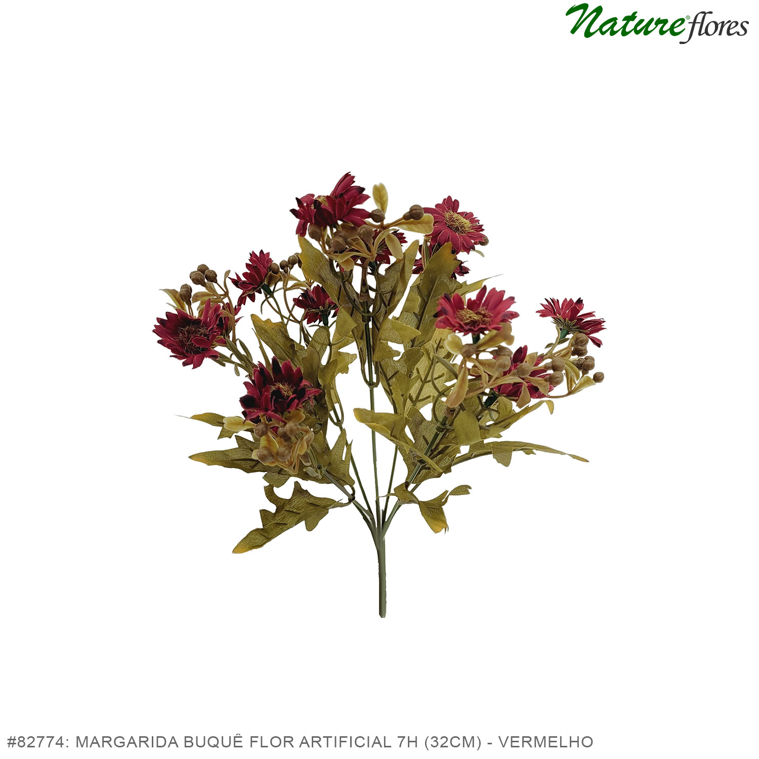 Margarida Buquê Flor Artificial 7H (32cm) - Imagem 7