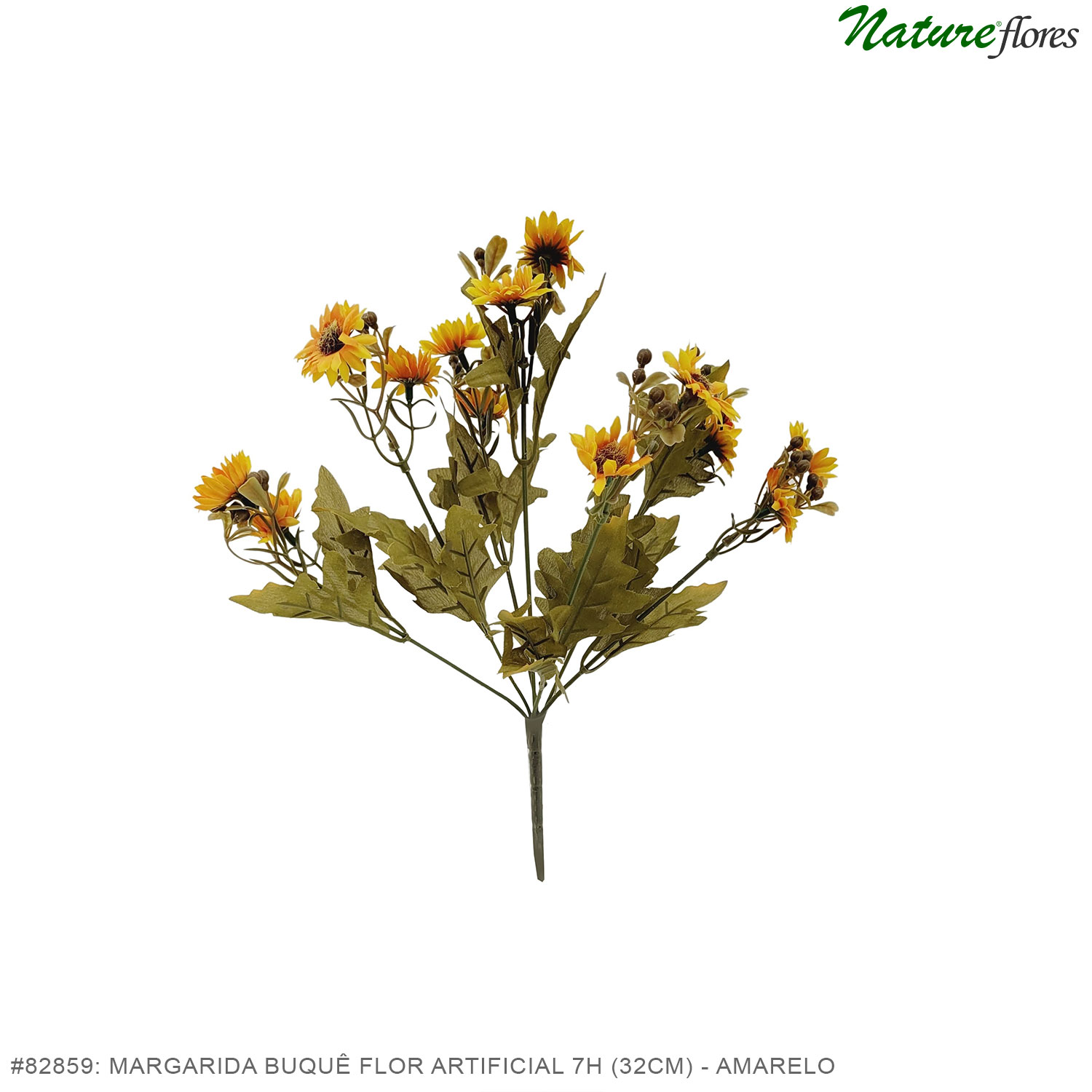 Margarida Buquê Flor Artificial 7H (32cm) - Imagem 9