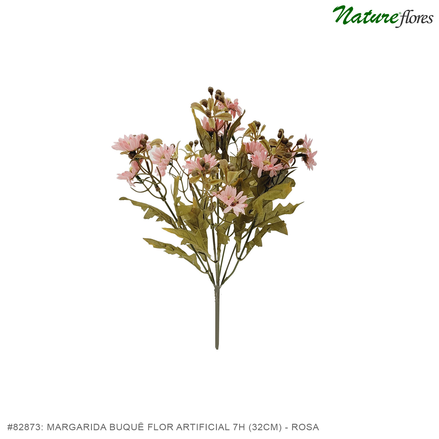 Margarida Buquê Flor Artificial 7H (32cm) - Imagem 5