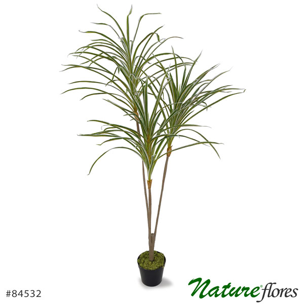 Dracena Árvore Artificial 2 Troncos (1,35m) - Imagem 6