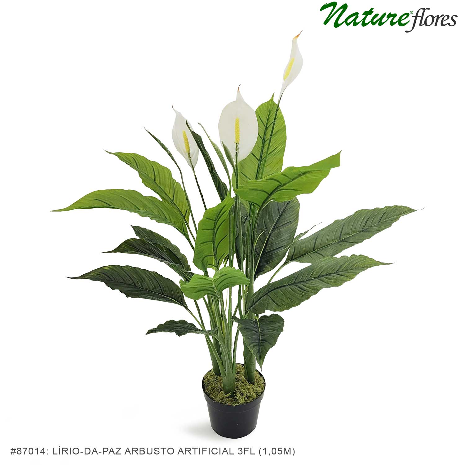 Lírio-da-Paz Arbusto Artificial 3FL (1,05m)