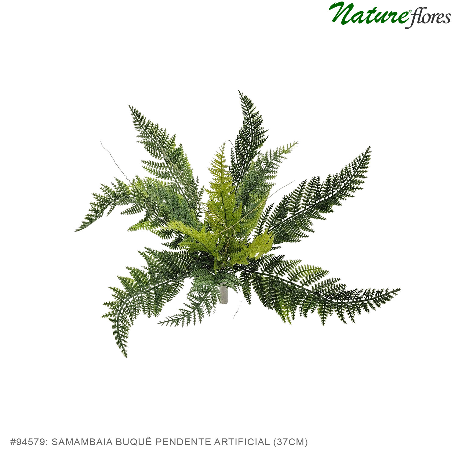 Samambaia buquê pendente artificial (37cm) - Imagem 2