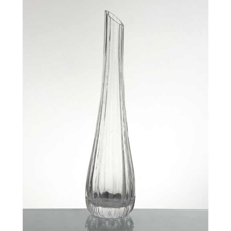 Vaso de Vidro Solitário Transparente San Michele (27,5cm)