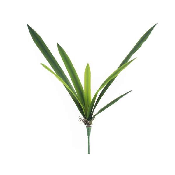 Folha Artificial de Orquídea Verde em Silicone - Imagem 9