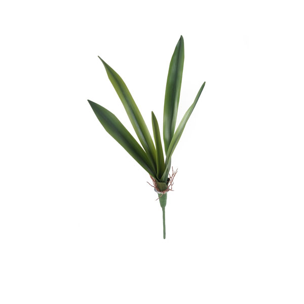 Folha Artificial de Orquídea Verde em Silicone - Imagem 8