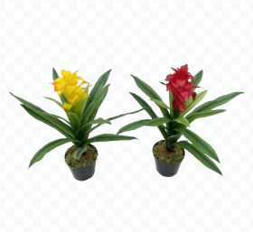 Bromélia em Silicone Planta Artificial (48cm) - Imagem 2